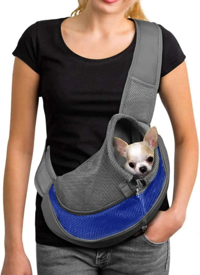 Hands-Free Pet Sling Carrier for Small Dogs & Cats