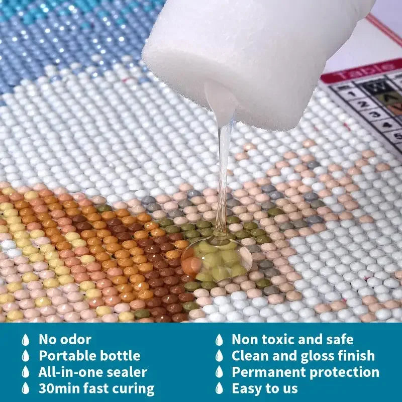 Diamond Painting Sealer with Glossy Finish