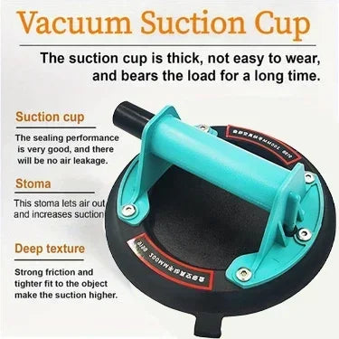 Heavy Duty Vacuum Suction Cup for Lifting Tiles, Granite & Glass