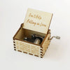 Hand-Cranked Wooden Music Box