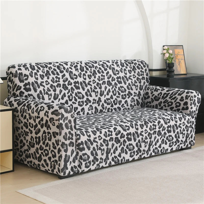 Stretch Floral Sofa Cover with Anti-Slip Grip