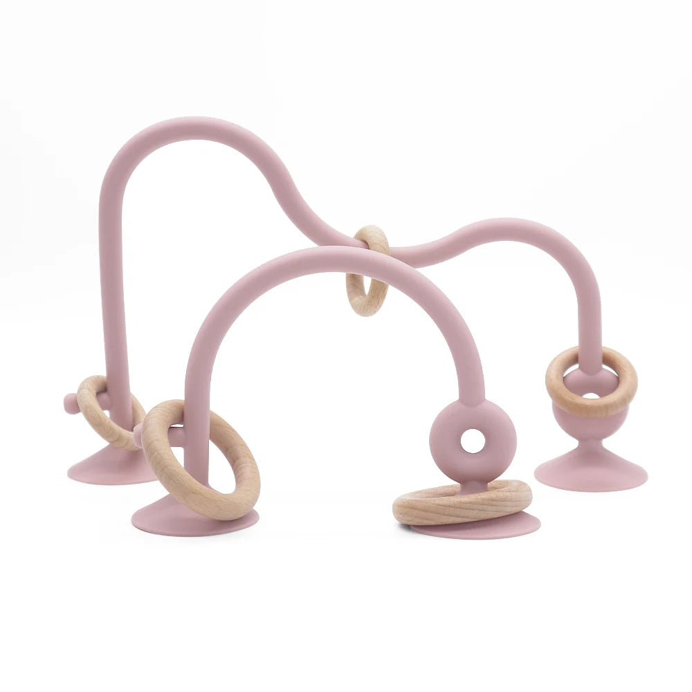 Wooden Ring Silicone Teether for Babies