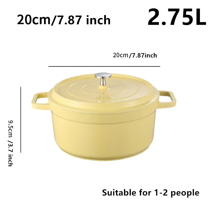 Casserole en Aluminium Moulé Émaillé