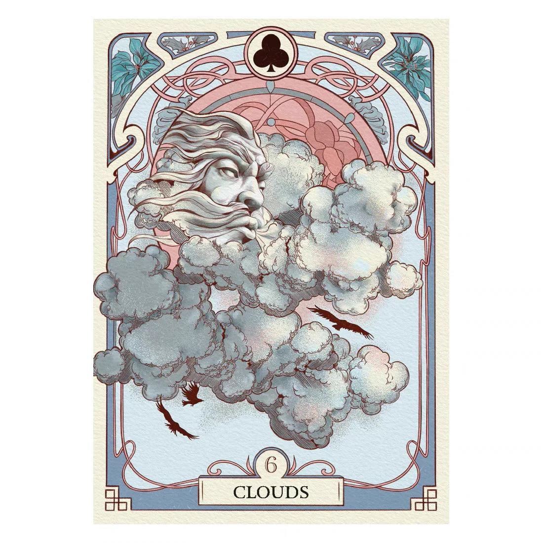 Romantic Lenormand Oracle Card Deck – Art Nouveau Floral Design