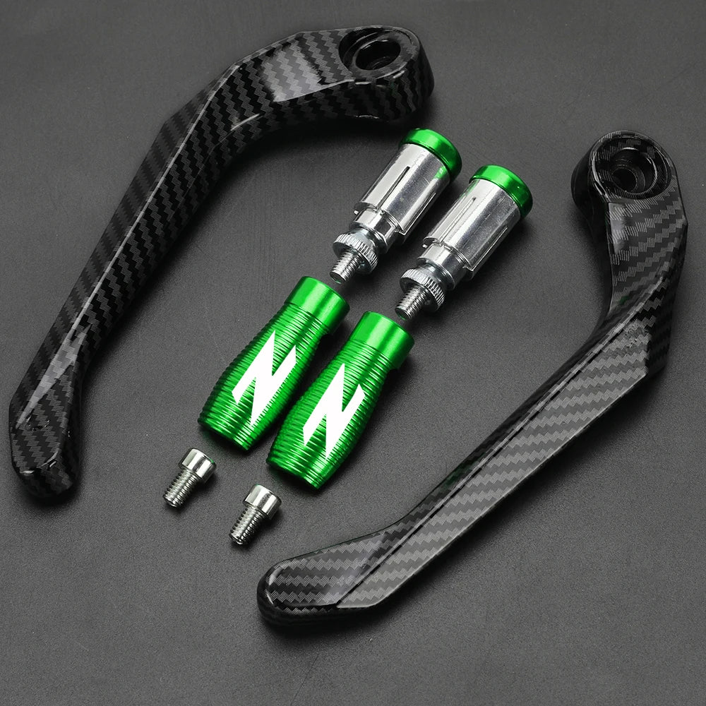Motorcycle Handlebar Handguards with CNC Aluminum Levers Protector