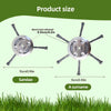 6-Inch Steel Wire Trimmer Head for Grass and Moss Removal