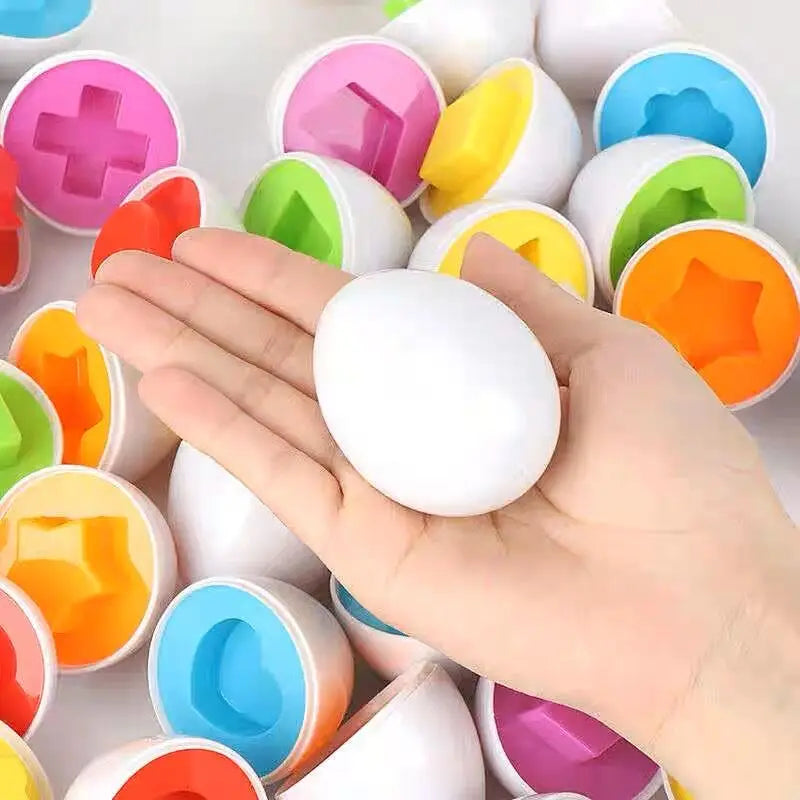 Montessori Shape-Matching Egg Puzzle Set for Toddlers