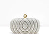 Luxury Pearl And Crystal Evening Clutch Purse