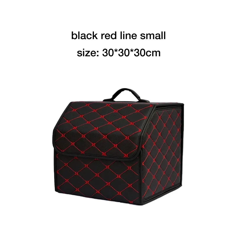 Folding PU Leather Car Trunk Organizer