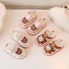 Baby First Walker Sandals with Cute Bear Pattern