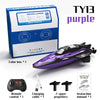 A purple high-speed RC speedboat kit includes a driving license box, remote control, charging cable, and two propellers.