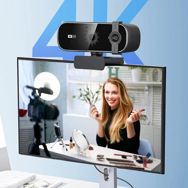 4K Webcam with Autofocus, Remote Control & Privacy Cover