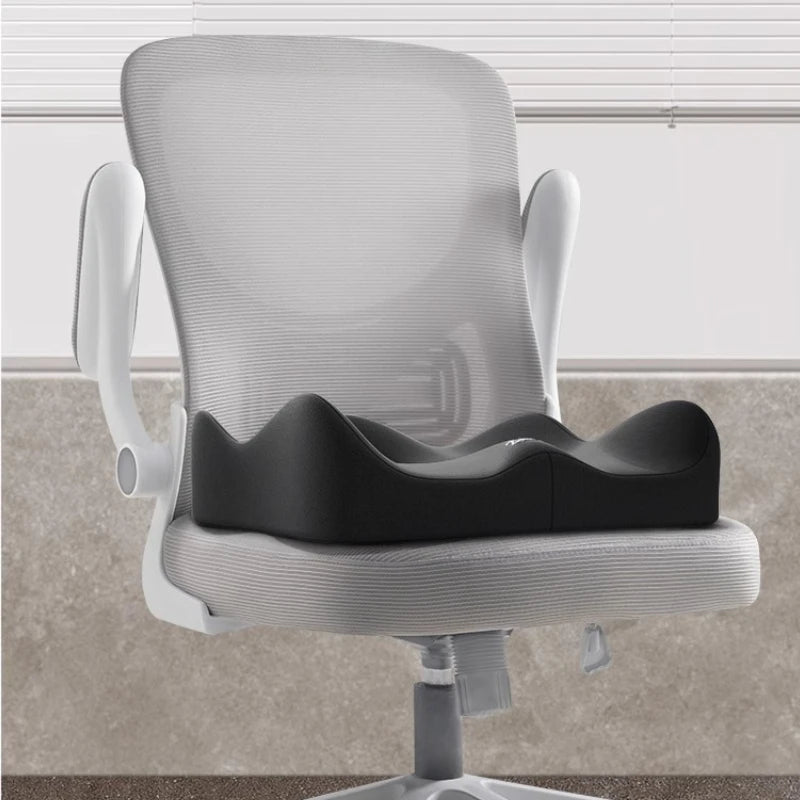 Memory Foam Seat Cushion - Ergonomic Comfort & Washable Cover