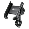 Black quick-release motorcycle and bike phone mount with 360 degree rotation feature