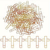Elegant Gold & Rose Gold Cross Paper Clips – 20 Pack