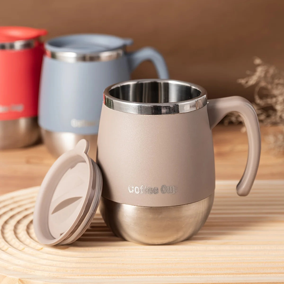 Insulated Stainless Steel Travel Mug with Lid
