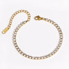 Gold-Plated Stainless Steel Link Bracelet