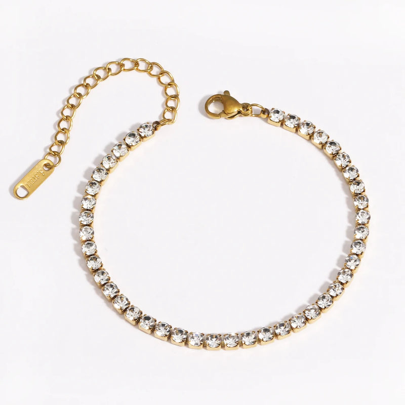 Gold-Plated Stainless Steel Link Bracelet