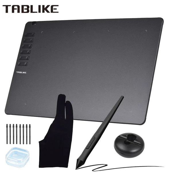 Ultra-Thin Graphics Drawing Tablet with Battery-Free Stylus
