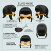 Elvis-Inspired Latex Half Face Mask