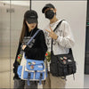 Harajuku Nylon Crossbody Bag with Adjustable Strap