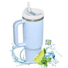 40oz Insulated Tumbler with Handle and Straw