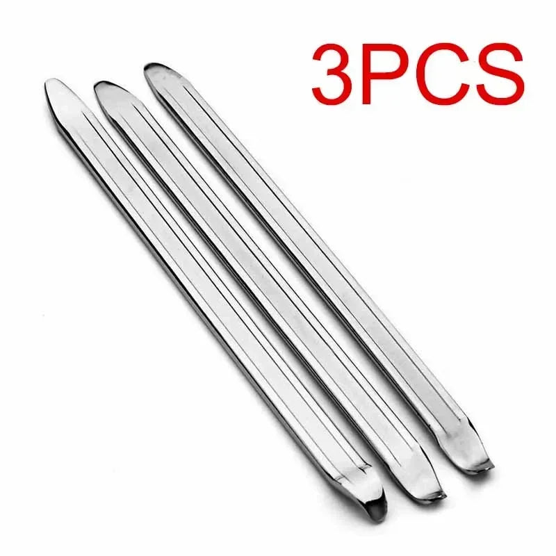 Three heavy-duty tire irons with dual-end design shown against a white background.