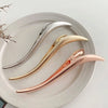 Gold S-Shaped Metal Hair Claw