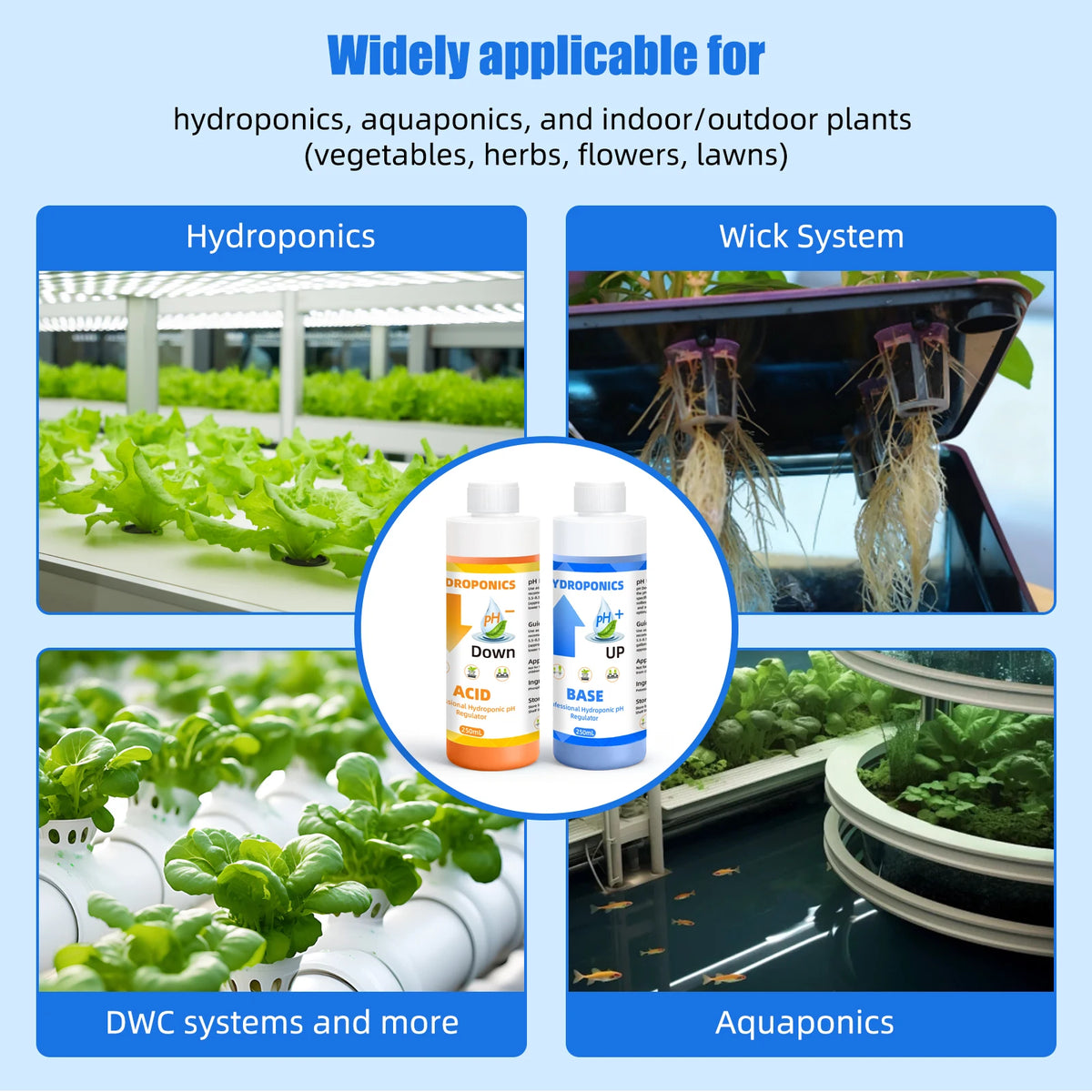 Hydroponic pH Up & Down Kit for Precise Nutrient Regulation