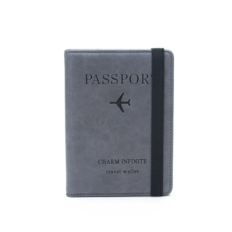 RFID-Blocking Passport Holder in Premium PU Leather