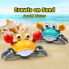 Interactive Musical Crawling Crab Toy with Obstacle Avoidance