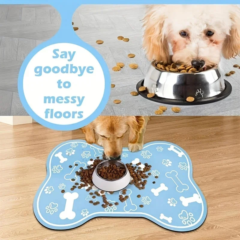 PU Pet Feeding Mat - Non-Slip & Easy to Clean