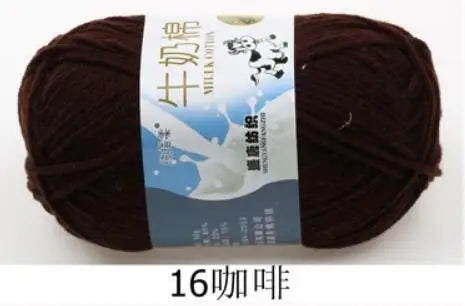 Milk Cotton Crochet Yarn – Soft, Durable Knitting Thread in 91 Colors