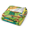 TMNT Graphic Flannel Throw Blanket