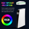 PS5 Cooling Stand with RGB Lighting and Dust Cover