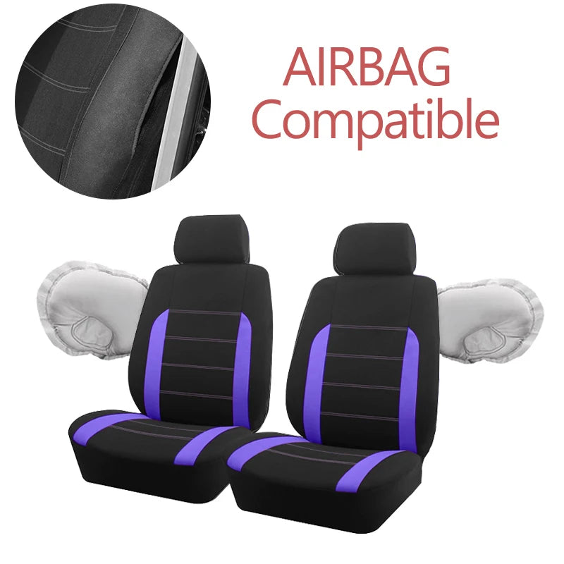 Universal Car Seat Covers — Full Set Front & Rear