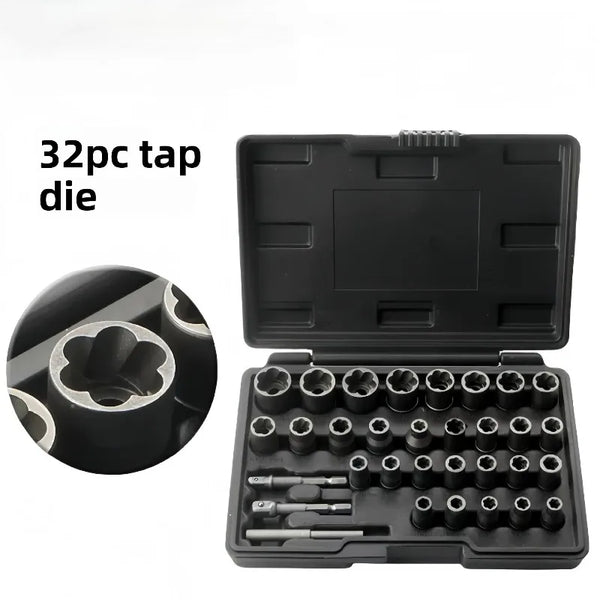32-Piece Broken Bolt & Screw Extractor Set
