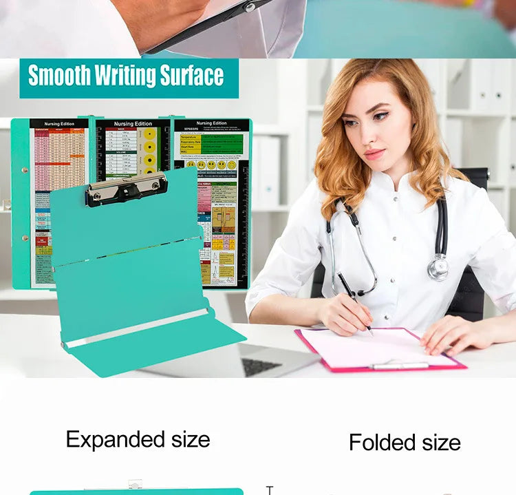 Foldable Aluminum Alloy Clipboard with Storage