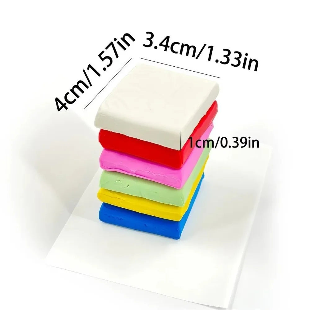 A stack of colorful silicone diamond painting clay blocks showing various colors and dimensions.