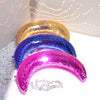 Handcrafted Glass Crescent Moon Hanging Decoration