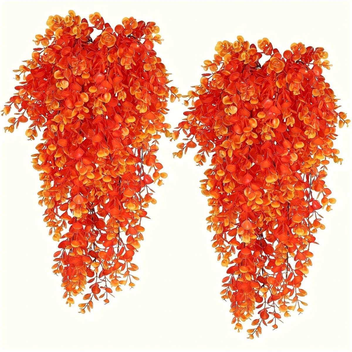 Artificial Flower Hanging Decorations for Autumn and Halloween (Set of 2)