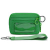 Checkered Card Case Wallet with Detachable Keychain and ID Window