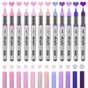 12-Piece Acrylic Paint Marker Set with Brush Tips