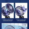 Portable 3-in-1 Foldable USB Fan with Phone Stand
