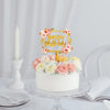 Golden Acrylic Happy Birthday Cake Topper