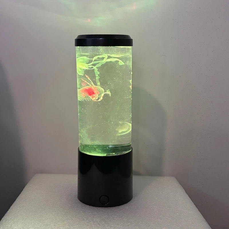 Jellyfish Lava Lamp with Color-Changing LED Lights
