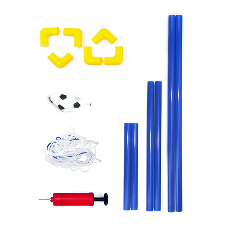 Tragbares Mini-Fußballtor-Set mit Ball und Pumpe