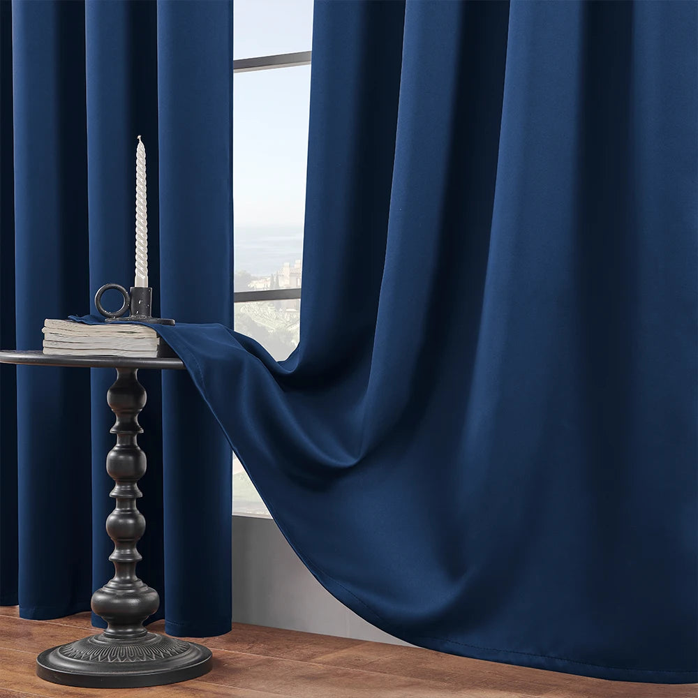 Solid Color Blackout Curtain for Bedroom and Living Room