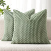 Striped Corduroy Throw Pillow Covers - Farmhouse Boho Decor