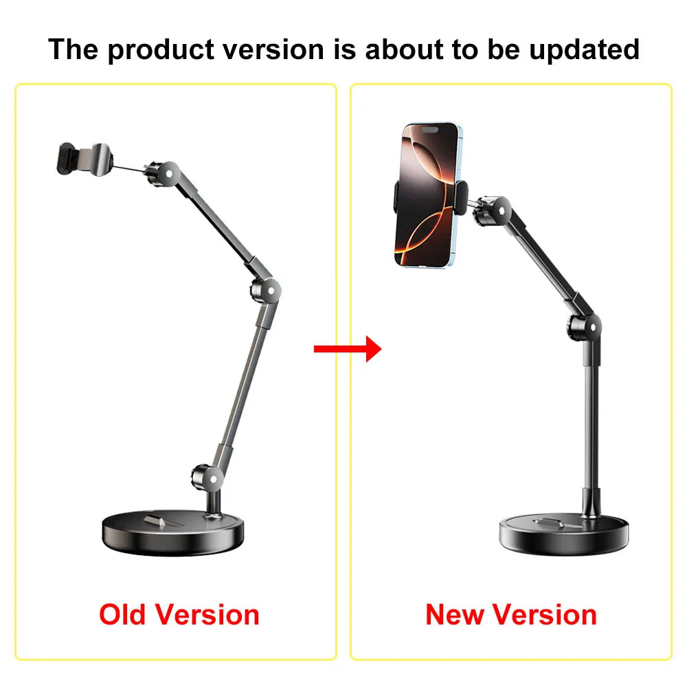 Folding Adjustable Phone Stand with Flexible Arm